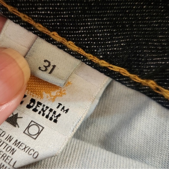 Antik Denim Dark Wash Mini-skirt, button fly, sz 31 - Picture 9 of 12